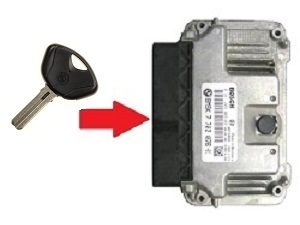 BMW 1x chip key → unit