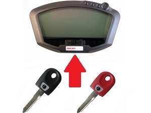 Ducati 2x chip key → unit - Click Image to Close