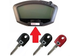 Ducati 3x chip key → unit - Click Image to Close