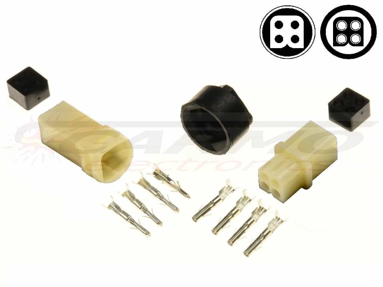 4 pin YPC Sealed connector set - Click Image to Close