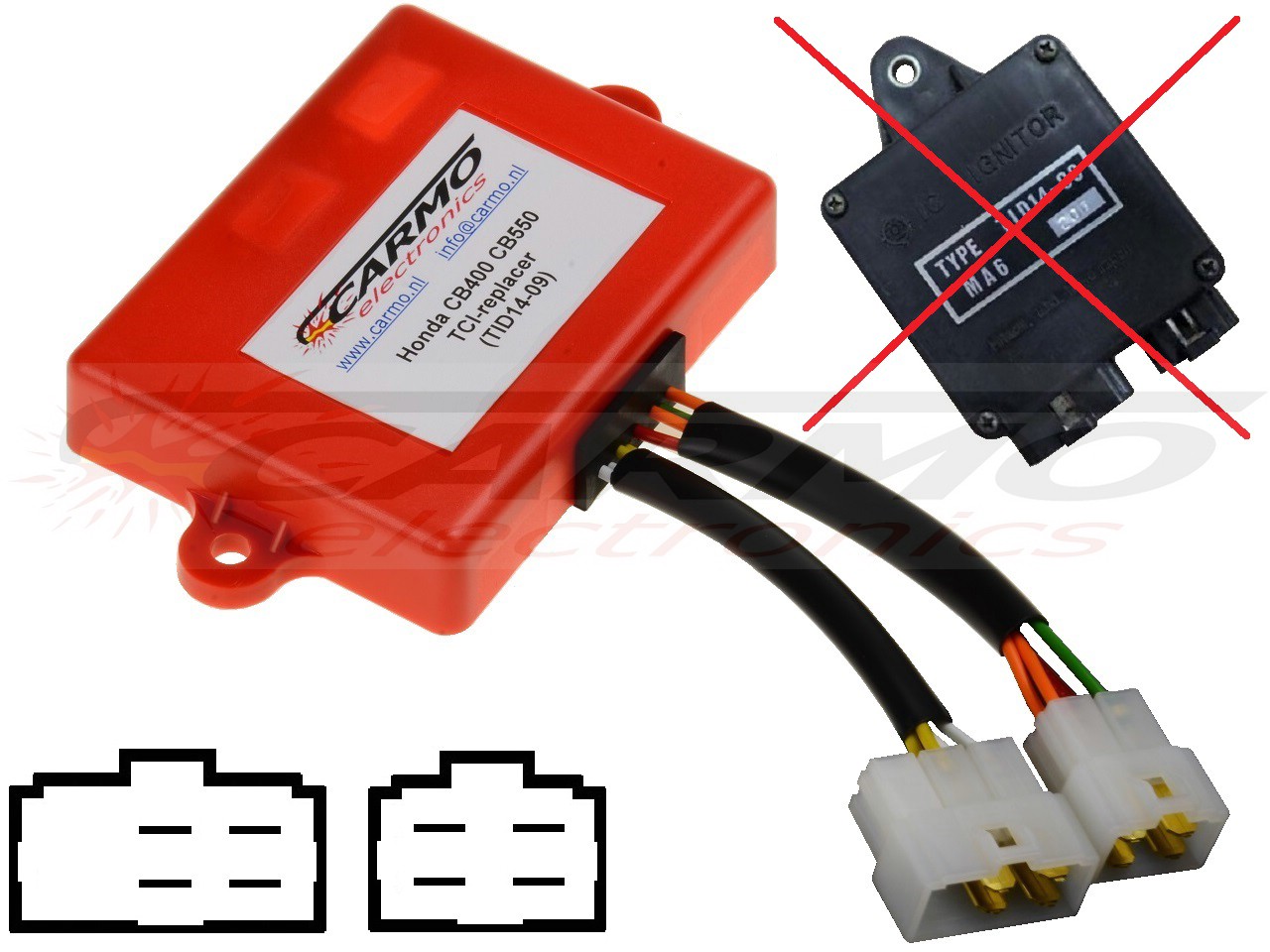 Honda CBX400 CBX550 CDI igniter TID14-09 - Click Image to Close