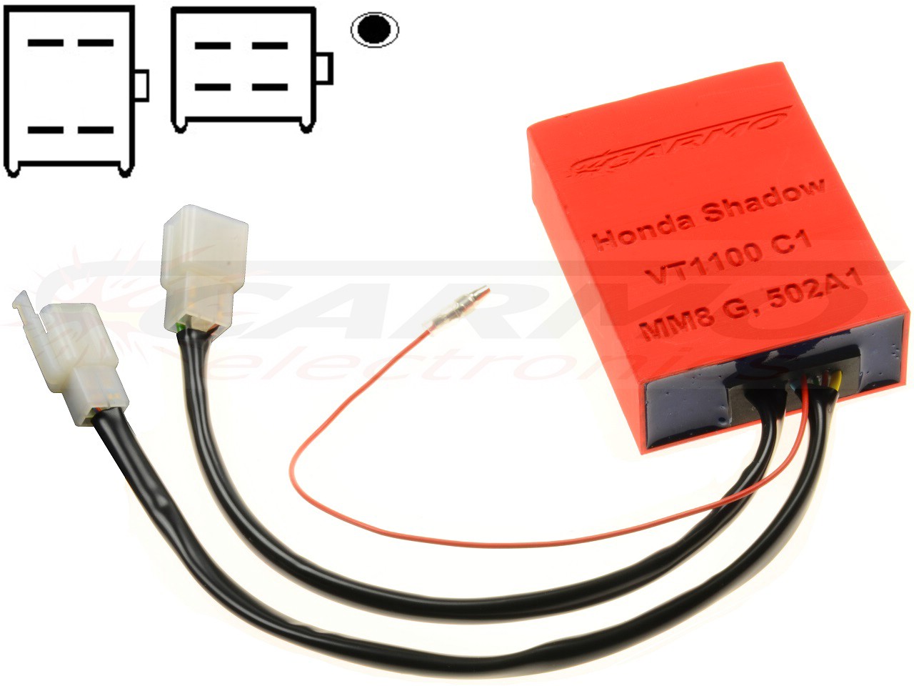 Honda VT1100 C1 Shadow CDI igniter ignition (MM8 G, MM8G, 502A1) - Click Image to Close