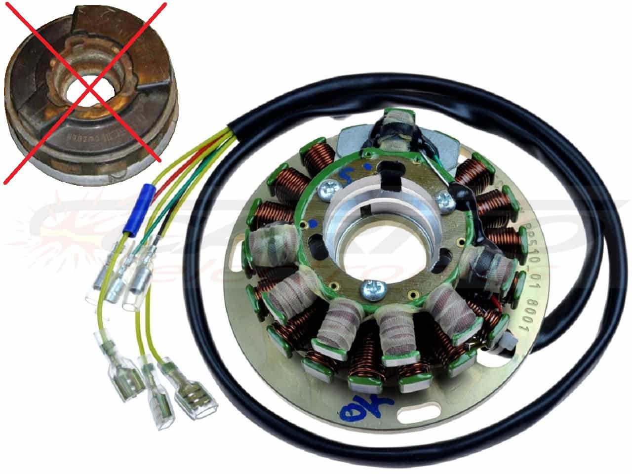 ST5051L - Lighting & Ignition Stator - Click Image to Close