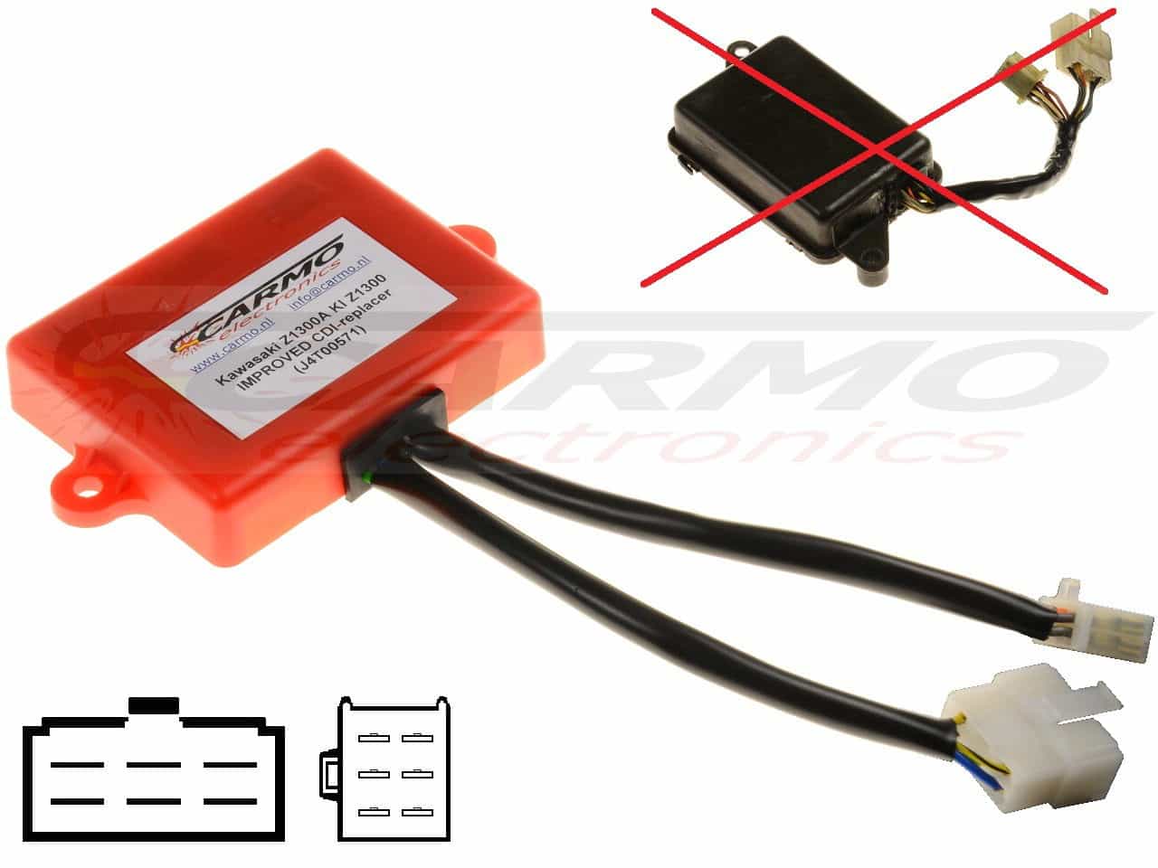 Kawasaki Z1300A KZ1300 CDI IC Igniter J4T00571 - Click Image to Close