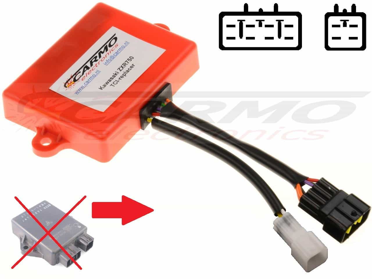 Kawasaki CDI Replacer 21119-1363 [ZXR750 21119-1363 replacer] The one-stop-shop for all kinds of electronic repairs, by