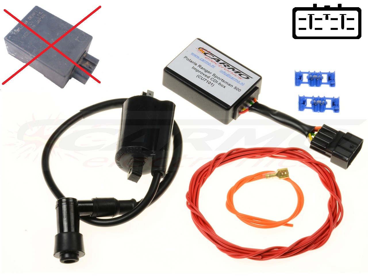 Polaris Ranger Sportsman 500 CDI igniter (CU7101) - Click Image to Close