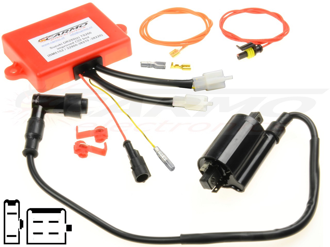 Suzuki DR250(S) CDI igniter BM5102 32900-38210 32900-38220 - Click Image to Close