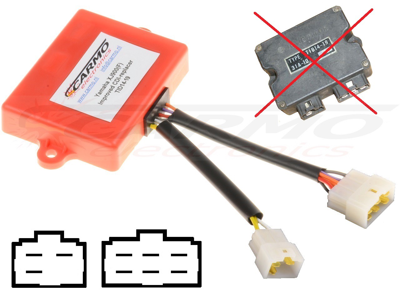 Yamaha XJ900 seca TID14-19 CDI ECU igniter - Click Image to Close