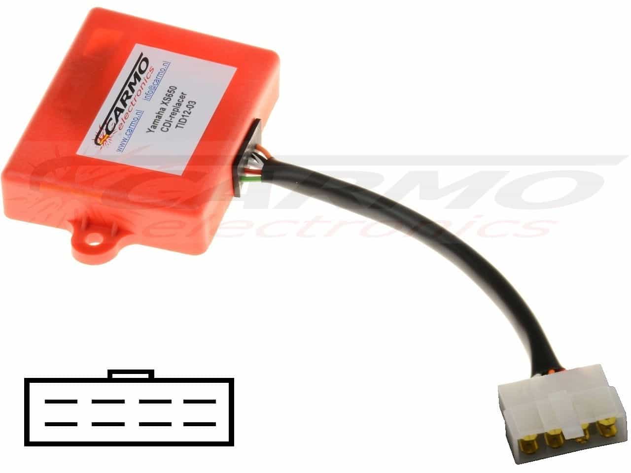 Yamaha XS650 CDI igniter TID12-03 - Click Image to Close