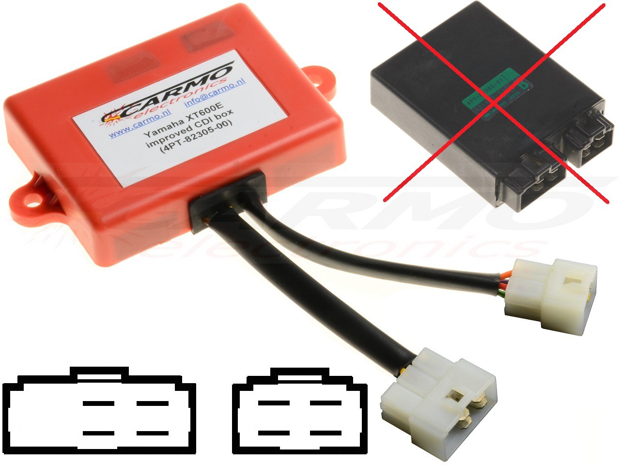 Yamaha XT600 XT600E CDI igniter (4PT-82305) - Click Image to Close