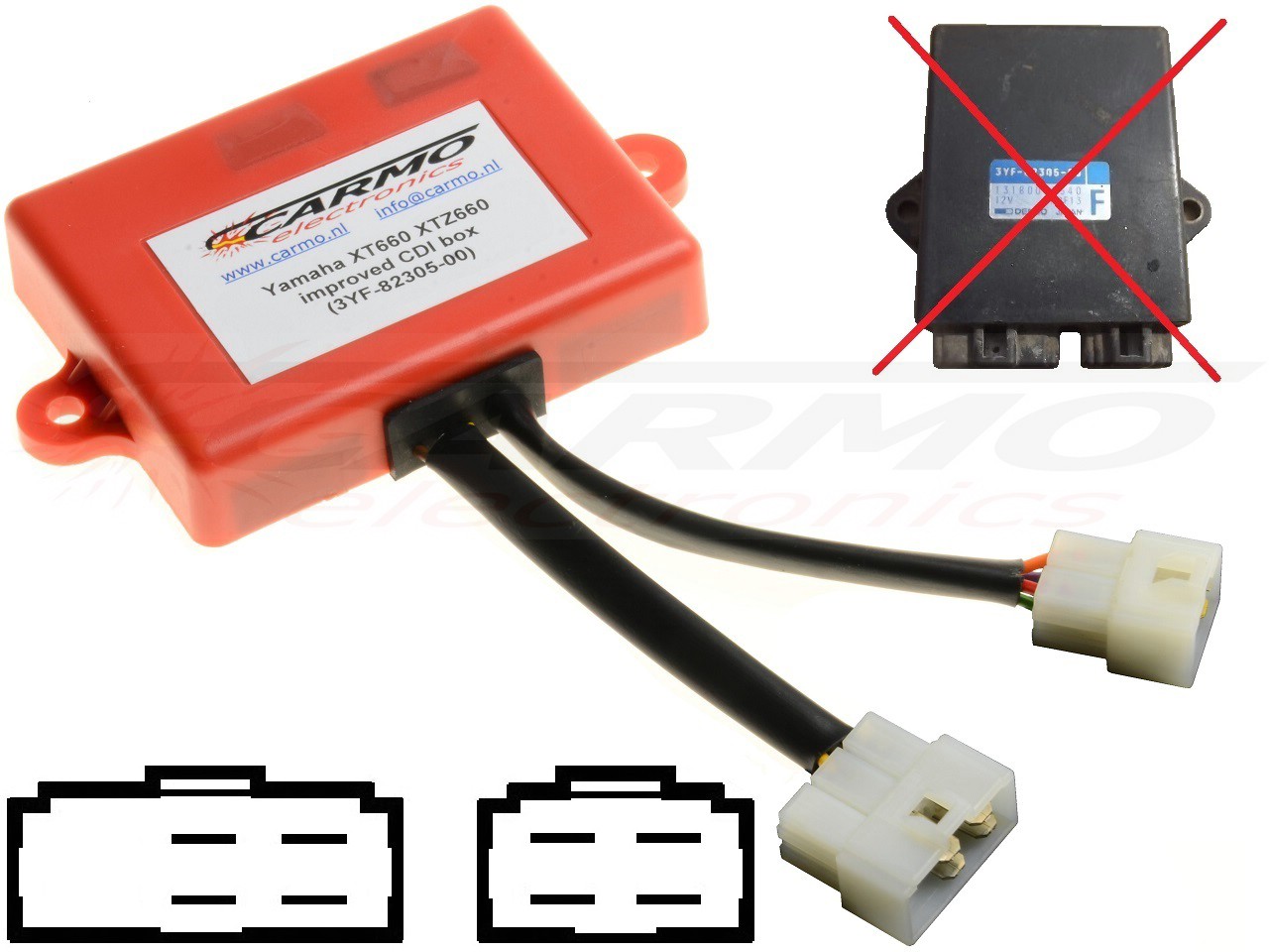 Yamaha XTZ660 Ténéré CDI igniter (3YF-82305-00) - Click Image to Close