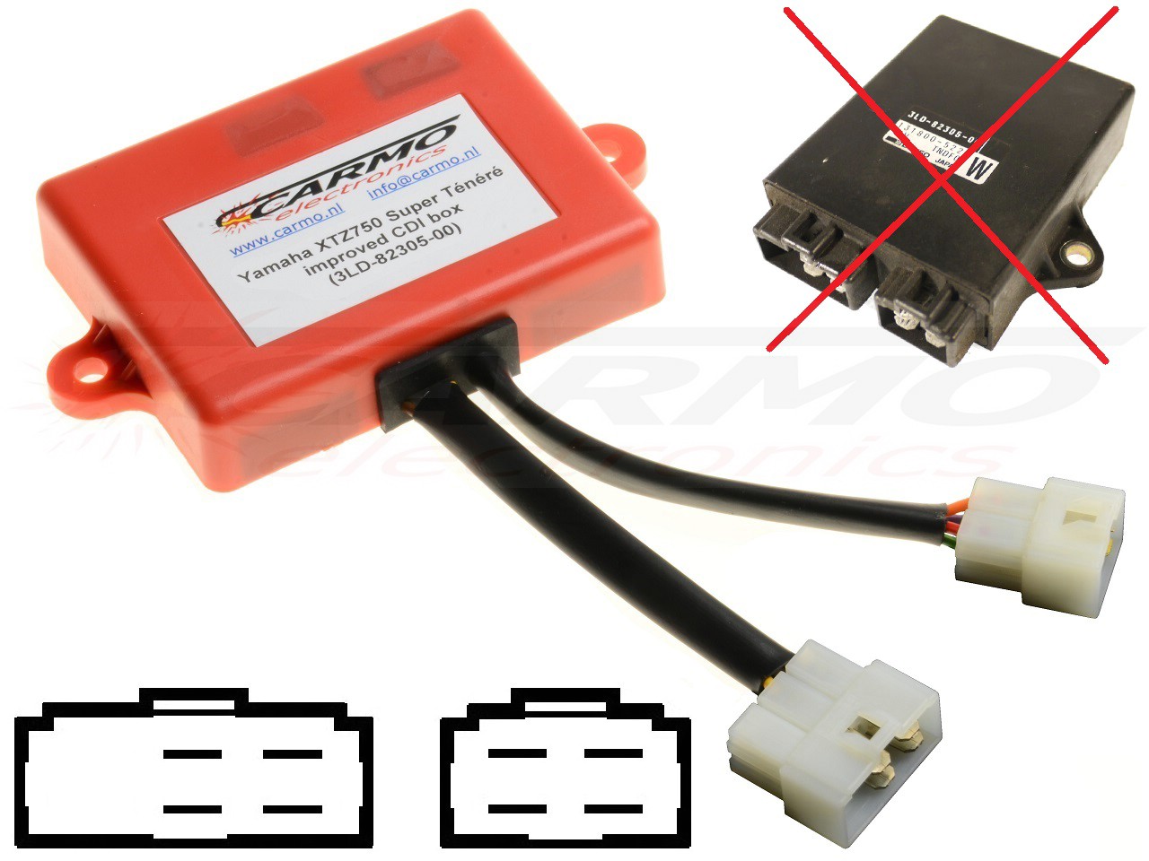 Yamaha XTZ750 Super Ténéré SRX600 CDI igniter 3SX- 3LD-82305-00 - Click Image to Close