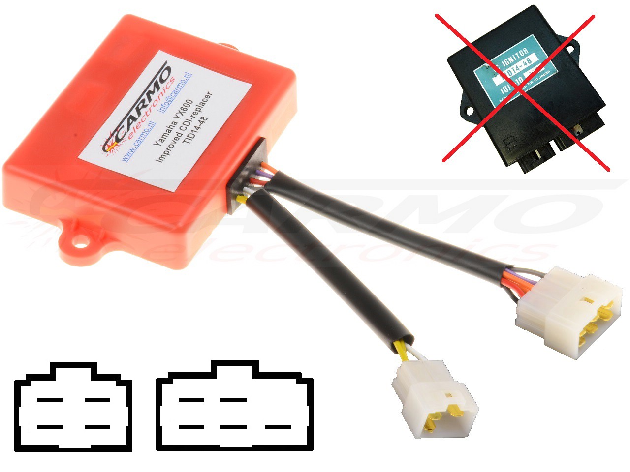 Yamaha YX600 FZ600 CDI igniter (TID14-48 / 1UJ-10) - Click Image to Close