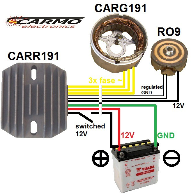 Honda nighthawk stator rotor voltage regulator dynamo CB650